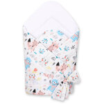 �charpe de portage double face douce pour b�b� avec liens - ours en peluche bleus