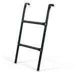 Echelle de trampoline en acier noir modele a crochets