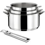 Eclipse - série de 3 casseroles 16 / 18 / 20 cm inox avec poignée Eclipse - série de 3 casseroles 16 / 18 / 20 cm inox avec poignée