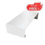 Eclisse eco50 de couvertine pour acrotère toit - terrasse - blanc pur - ral 9010 - aluhome Eclisse eco50 de couvertine pour acrotère toit - terrasse - blanc pur - ral 9010 - aluhome