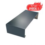 Eclisse eco50 de couvertine pour acrotère toit - terrasse - gris anthracite - ral 7016 - aluhome Eclisse eco50 de couvertine pour acrotère toit - terrasse - gris anthracite - ral 7016 - aluhome