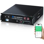 Eco - worthy batterie lithium 48v(51, 2v) 100ah bluetooth, 5, 12kwh batterie lifepo4 48v avec 100a bms, ...