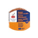 Lot de 2 eponges grattoir en cuivre - la droguerie ecologi Lot de 2 eponges grattoir en cuivre - la droguerie ecologi