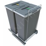 Elletipi - ecofil - poubelle encastrable, cloisonn�e, 70 l pf01 53a2