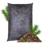 �corce de pin moyenne 80l �corce de jardin polie 80l