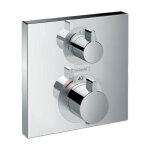 Ecostat square set de finition pour mitigeur thermostatique square encastr avec robinet d'arrt et inverseur, ...