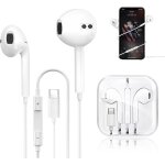 Ecouteur iphone 15, ecouteur usbc, usb c, ecouteurs filaire usb c, ecouteurs filaire iphone, casqueusb ...