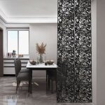 Ecran 40x40cm 12pcs noir papillon illustration panneau ecran suspendu sparation de pice ecran dcoratif ...