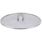 �cran anti �claboussures en acier inoxydable pour cuisine, 21cm couvercle anti eclaboussure grille anti ...