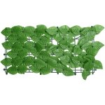 �cran de balcon?brise vue de terrasse?toile de balcon avec feuilles vert 600x75 cm cfw901219