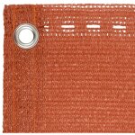 �cran de balcon?brise vue de terrasse?toile de balcon orange 120x500 cm pehd cfw218269