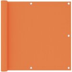 �cran de balcon - paravents de balcon - protection lat�rale de balco orange 90x500 cm tissu oxford 397457 ...