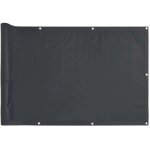 �cran d'intimit� de balcon?brise - vue?paravents de balcon anthracite 300x120 cm pvc cfw310778