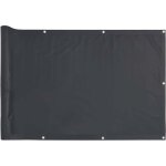 �cran d'intimit� de balcon?brise - vue?paravents de balcon anthracite 300x75 cm pvc cfw310778