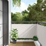 �cran d'intimit� de balcon - paravents de balcon - protection lat�rale de balco blanc 600x120 cm pvc ...