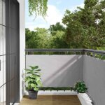 �cran d'intimit� de balcon - paravents de balcon - protection lat�rale de balco gris 400x120 cm pvc 789841 ...