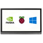 cran lcd ips 15, 6 pouces avec cran tactile hdmi 1920 x 1080 hdmi / usb type - c