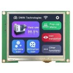 cran tactile rsistif lcd 3, 5'' 320x240 dwin hmi