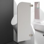 �cran d'urinoir cloison toilette, mur mont�, angle arrondi, ecran s�paration d?urinoir, s�parateur pour ...