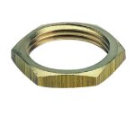 Contre crou plat 3 / 4 laiton - diamtre 20 - 27 mm