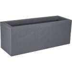 Eda - jardini�re volcania up plastiques 57l gris galet