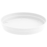 Soucoupe 40 pour pot de fleur style 60 - blanc