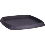 Eda - soucoupe carr�e chorus gris anthracite 36 cm, pour pot 40 cm