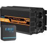 Edecoa onduleur 12 v 230 v 1500 w / 3000 w, 12 v � 230 v convertisseur d'onde sinuso�dale pure avec module ...