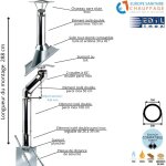 Kit conduit double paroi isolé dévoiement sortie toiture ediliso25 edilinox diamètre 150 version déport ... Kit conduit double paroi isolé dévoiement sortie toiture ediliso25 edilinox diamètre 150 version déport ...
