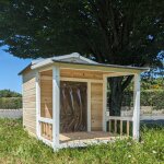 Edition limit�e - niche berger australien pour chien toit shingle et terrasse couverte - cr�me - taille ...