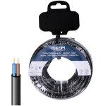 Edm - produit cable tuyau �lectrique 28726 noir 20 m 2 x 0, 75 mm h05vvv - f - brand ean : 8425998287264 ...