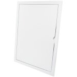 Edm - couvercle de registre rectangulaire encastrable blanc en abs avec m�canisme d'ouverture push - ...
