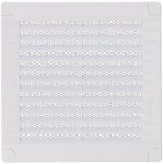 Edm - grille de ventilation carr�e avec bouchons et moustiquaire fabriqu�e en abs de couleur blanche ...