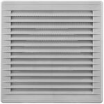Edm - grille de ventilation carr�e encastrable de �10cm avec moustiquaire fabriqu�e en abs de couleur ...