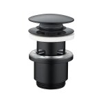 Edouard rousseau - bonde de lavabo clic - clac avec trop plein - noir