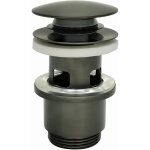 Edouard rousseau - bonde de lavabo clic - clac avec trop plein - graphite mat