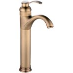 Edouard rousseau ? mitigeur lavabo haut ? vieux bronze ? bec fixe ? hauteur 328 mm ? hauteur sous bec ...