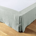 L'effet papillon - cache - sommier 140 x 190 cm en gaze de coton - ga�a eucalyptus