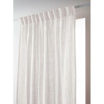 L'effet papillon - rideau galon fronceur 140 x 240 cm - double gaze de coton - uni ga�a blanc