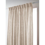 L'effet papillon - rideau galon fronceur 140 x 240 cm - double gaze de coton - uni ga�a pampa