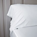L'effet papillon - taie de traversin 85 x 185 cm satin de bambou bambou salomé blanc L'effet papillon - taie de traversin 85 x 185 cm satin de bambou bambou salomé blanc
