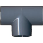Jardibric - t� �gal 90� �63 mm ? raccord f / f / f ? pvc pression pn16 ? connexion �tanche r�seau haute ...