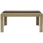 Eggree - table de salle � manger avec 160 � 80 � 75 cm - noir