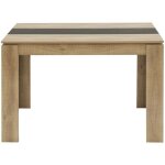 Eggree - table de salle � manger rectangle 6 personnes avec 110cm - noir
