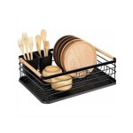 Egoutoire vaisselle cuisine, Égouttoir à vaisselle en acier inoxydable avec panier à couverts et plateau ... Egoutoire vaisselle cuisine, Égouttoir à vaisselle en acier inoxydable avec panier à couverts et plateau ...