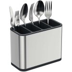 �gouttoir � couverts en acier inoxydable, argent�, rangement de table de cuisine avec 4 compartiments ...