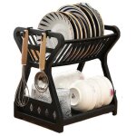 �gouttoir � couverts double en plastique avec espace