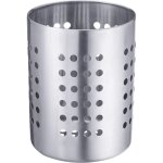 Egouttoir � couverts / porte - ustensiles, rond, diam�tre: 10 cm, hauteur: 13 cm, acier inoxydable, argent ...