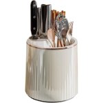 �gouttoir � couverts rotatif � 360� liemuao 2 en 1 : porte - couteaux et range - vaisselle pour ranger ...