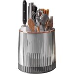 �gouttoir � couverts rotatif � 360� liemuao 2 en 1 : porte - couteaux et range - vaisselle pour ranger ...